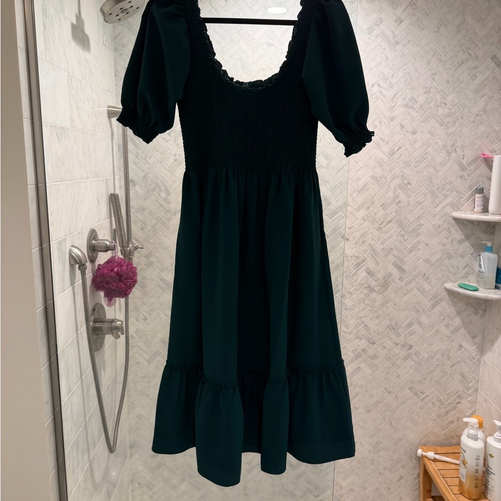 Hill House Dark Green Louisa Nap Dress